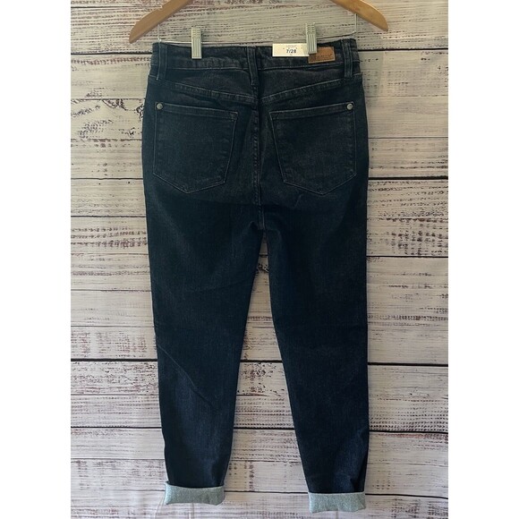 Judy Blue Womens High Waist Control Top Raw Hem Skinny Jeans 7/28 NWT - Picture 2 of 16